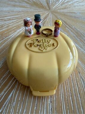 1989 COMPLETE w RING Bridesmaid Polly Nancy’s Wedding Day Bluebird Polly Pocket